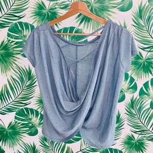 Draped back T-shirt